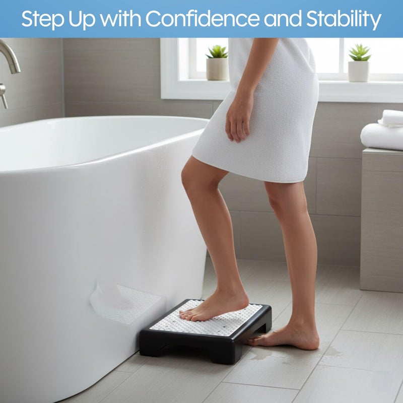 Bluestone Step Stool - Indoor and Outdoor Platform Stepping Stool with Slip-Resistant Top and 250-Pound Capacity - For Cars, Bed, and More by Bluestone - Image 2